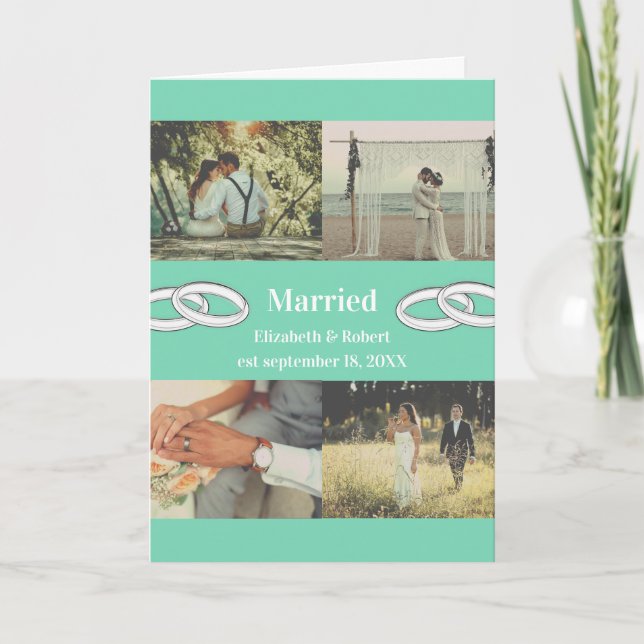 Carte Cadeau de mariage et de famille multi-photo person (Devant)
