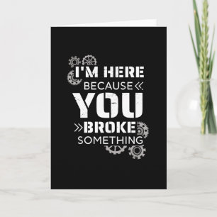 Carte Cadeau de mécanicien