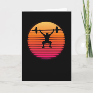 Carte Cadeau de musculation Retro Sunset
