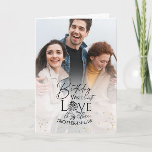 Carte Cadeau de naissance minimaliste pour beau-frère