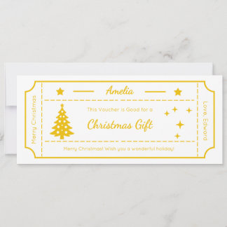Carte cadeau de Noël, carte de vœux