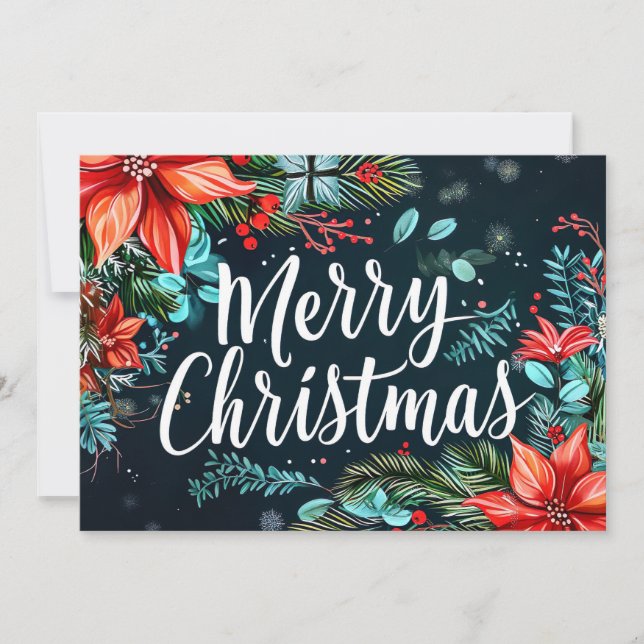Carte cadeau de Noël Festive (Devant)