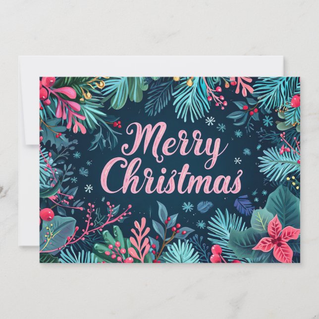 Carte cadeau de Noël Festive (Devant)