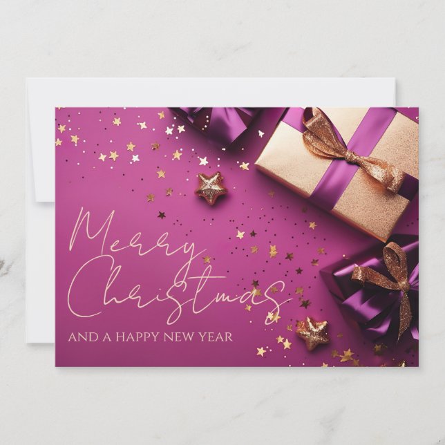 Carte cadeau de Noël Festive (Devant)