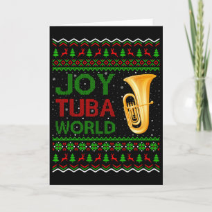 Carte Cadeau de Noël Joy Tuby amateur de musique du mond