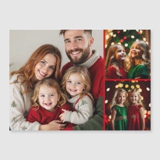 Carte cadeau de Noël modèle photo pour la famille