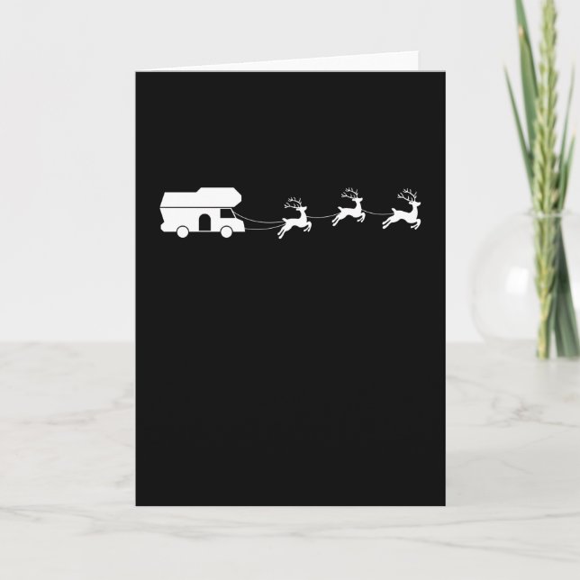 Carte Cadeau de Noël Motorhome du Père Noël (Devant)