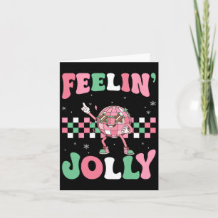Carte Cadeau de Noël Musique Disco Santa Joyeux P