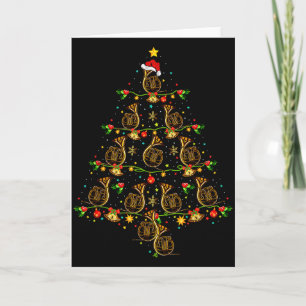 Carte Cadeau de Noël pour amateur de cor d'harmonie Cor 