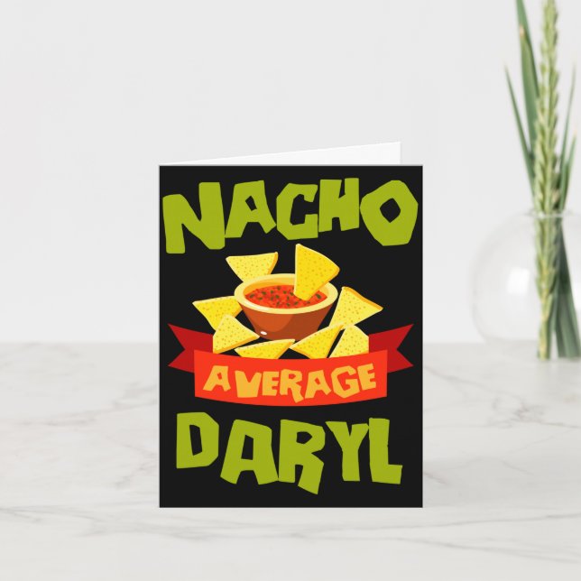 Carte Cadeau de nom d'anniversaire drôle de daryl moyen  (Devant)