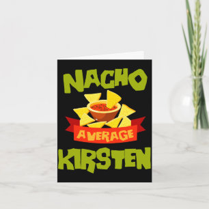 Carte Cadeau de nom d'anniversaire drôle de kirsten moye