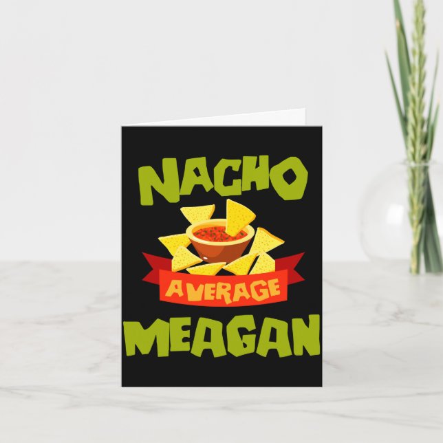 Carte Cadeau de nom d'anniversaire drôle de Meagan moyen (Devant)