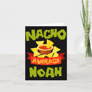 Carte Cadeau de nom d'anniversaire drôle de nacho moyenn