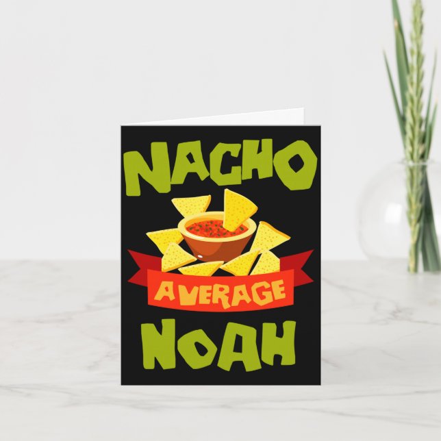 Carte Cadeau de nom d'anniversaire drôle de nacho moyenn (Devant)