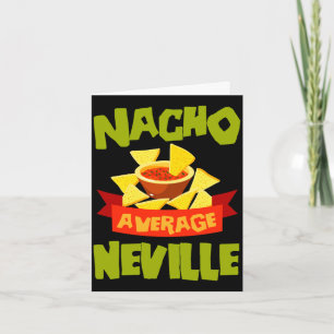 Carte Cadeau de nom d'anniversaire drôle de Nacho moyenn
