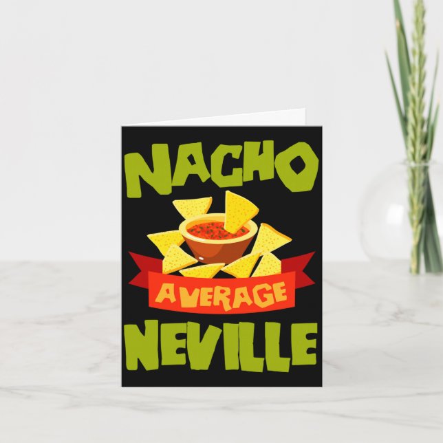 Carte Cadeau de nom d'anniversaire drôle de Nacho moyenn (Devant)