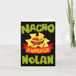 Carte Cadeau de nom d'anniversaire drôle de nolan moyen 