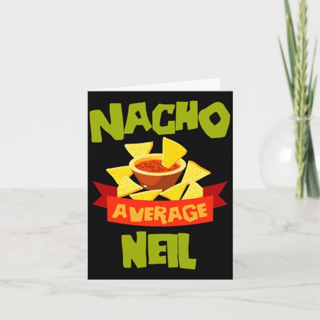Carte Cadeau de nom d'anniversaire drôle Nacho moyenne n (Devant)