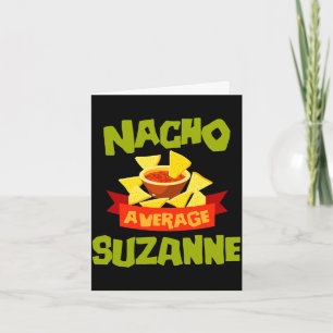 Carte Cadeau de nom d'anniversaire drôle suzanne moyenne