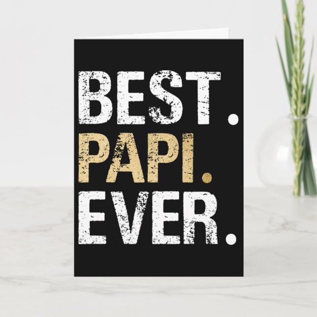 Carte Cadeau de papi de petite-fille petit-fils Meilleur (Devant)