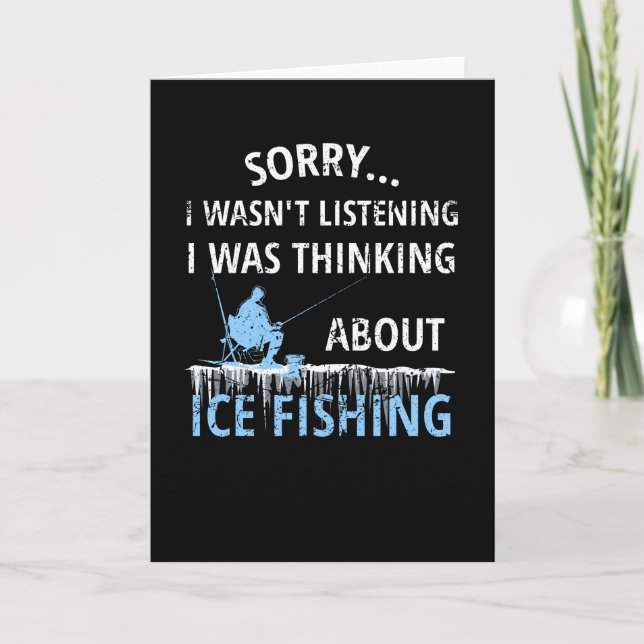 Carte Cadeau de pêche à la glace | Pêcheur sur glace Ama (Devant)