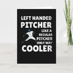 Carte Cadeau de Pitcher à gauche   Lefty Pitcher Basebal