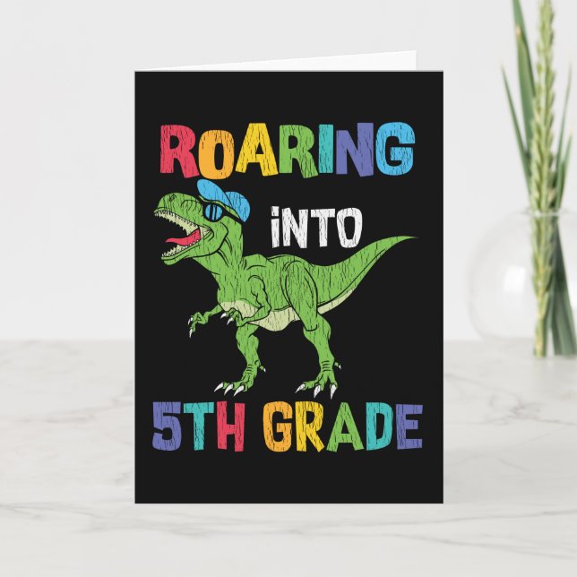Carte Cadeau de premier jour d'école pour un élève de 5e (Devant)