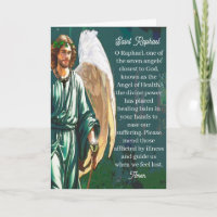Cadeau de prière de l'ange guérisseur Saint Raphaë