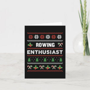 Carte Cadeau de pull de Noël moche pour passionné d'avir