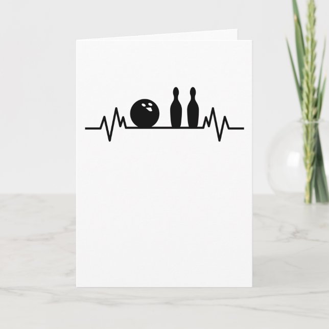 Carte Cadeau de quilles de bowling de battement de coeur (Devant)