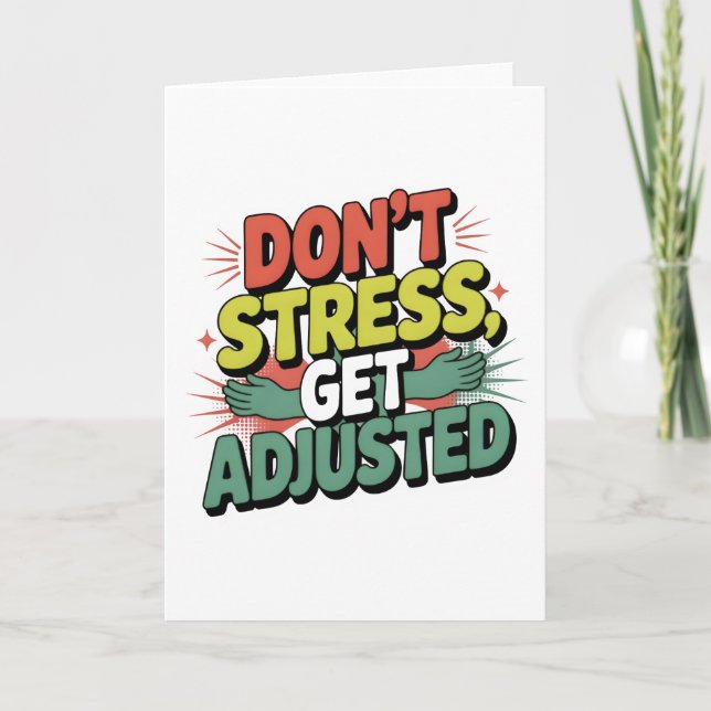 Carte Cadeau de Réglage du Dos pour Soulager le Stress C (Devant)