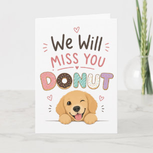 Carte Cadeau de retraite de collègue de travail Donut Ch