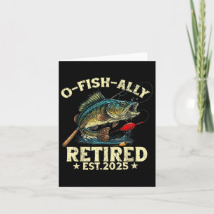 Carte Cadeau de retraite de pêche O-fish-ally Retraite 2