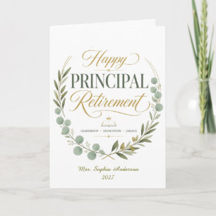 Carte Cadeau de retraite personnalisé pour un directeur