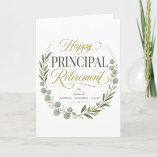 Carte Cadeau de retraite pour un directeur d'école heure