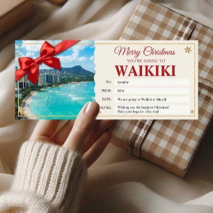 Carte Cadeau de Révélation de Voyage à Waikiki Haw