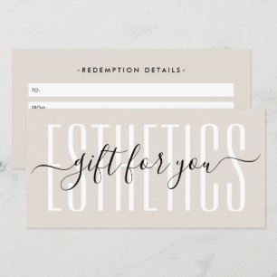 Carte-cadeau de sable Minimal Beauty Professional