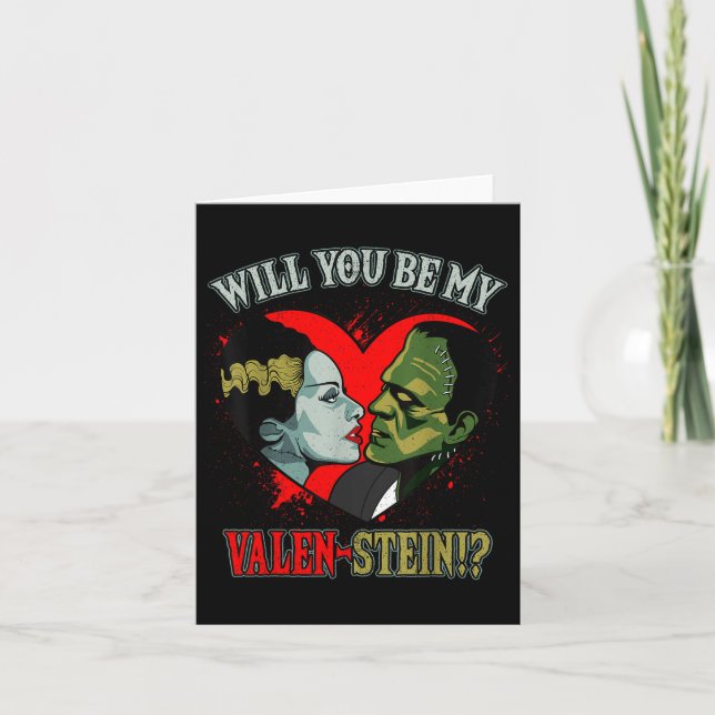 Carte Cadeau de Saint-Valentin flippant Merch Frankenste (Devant)