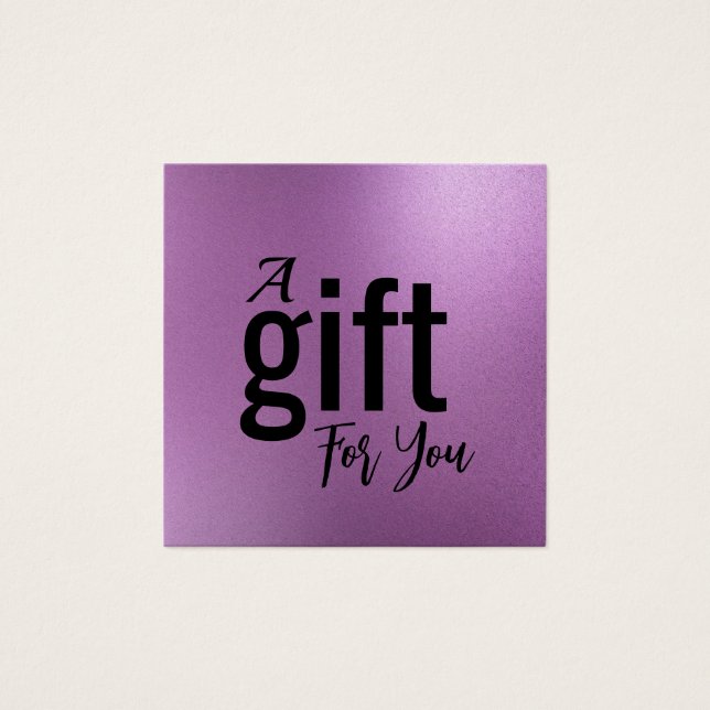 Carte Cadeau de Salon de Beauté Élégant – Simple (Devant)