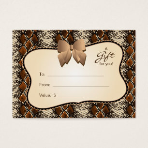 Carte cadeau de salon Spa Saint-Valentin animal de