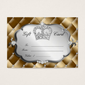 Carte cadeau de salon Tufted Diamond Crown Gold