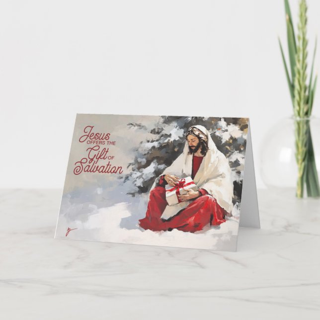 Carte Cadeau de Salut Noël (Devant)