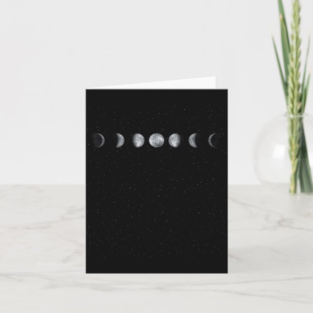 Carte Cadeau de scientifique de phase lunaire Astronomie (Devant)