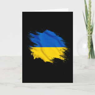 Carte Cadeau de souvenir d'Ukraine Drapeau du pays ukrai