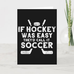 Carte Cadeau de sport drôle de joueur de hockey sur glac
