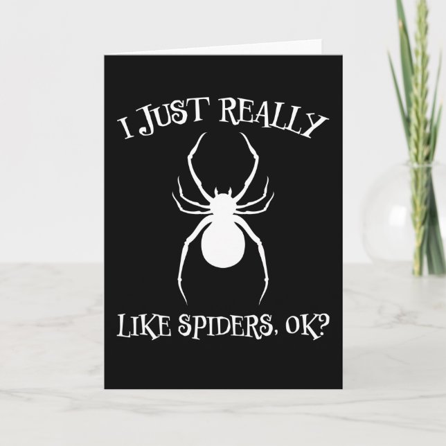 Carte Cadeau de terrarium cool design araignée dégoûtant (Devant)