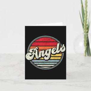Carte Cadeau de texte athlétique de nom de sports d'ange