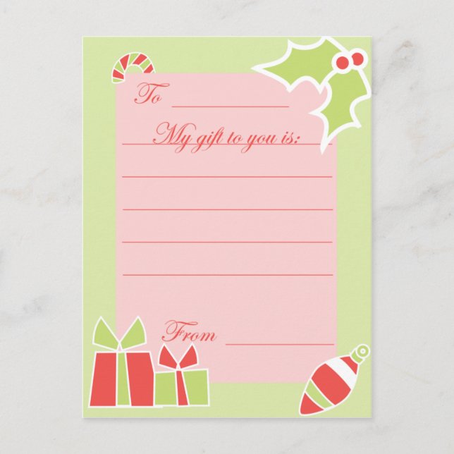 Carte cadeau de vacances personnalisée KRW (Devant)