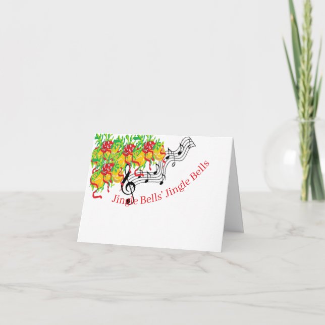 Carte cadeau de vacances : Sonnette de Noël  (Devant)