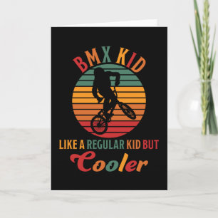 Carte Cadeau de vélo BMX Kid comme un enfant régulier ma